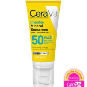 invisible mineral sunscreen spf 50